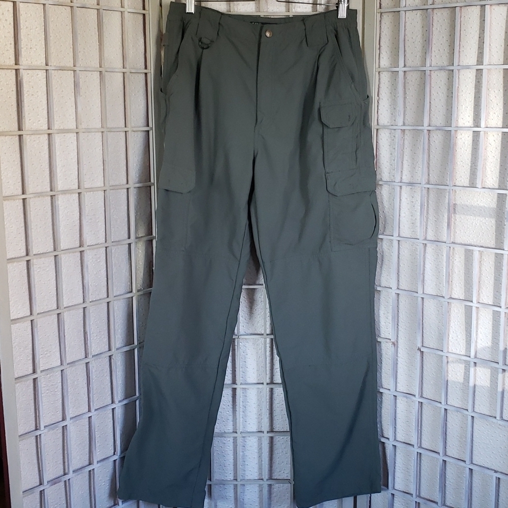 5.11 tactical green security work police mens cargo pants size 34